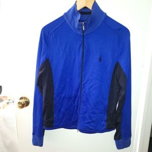 Ralph Lauren Golf Zip up sweater Size Medium Royal Blue